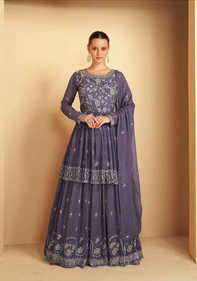 Gulkayra Designer Imlie Real Georgette Top Bottom With Dupatta On Wholesale