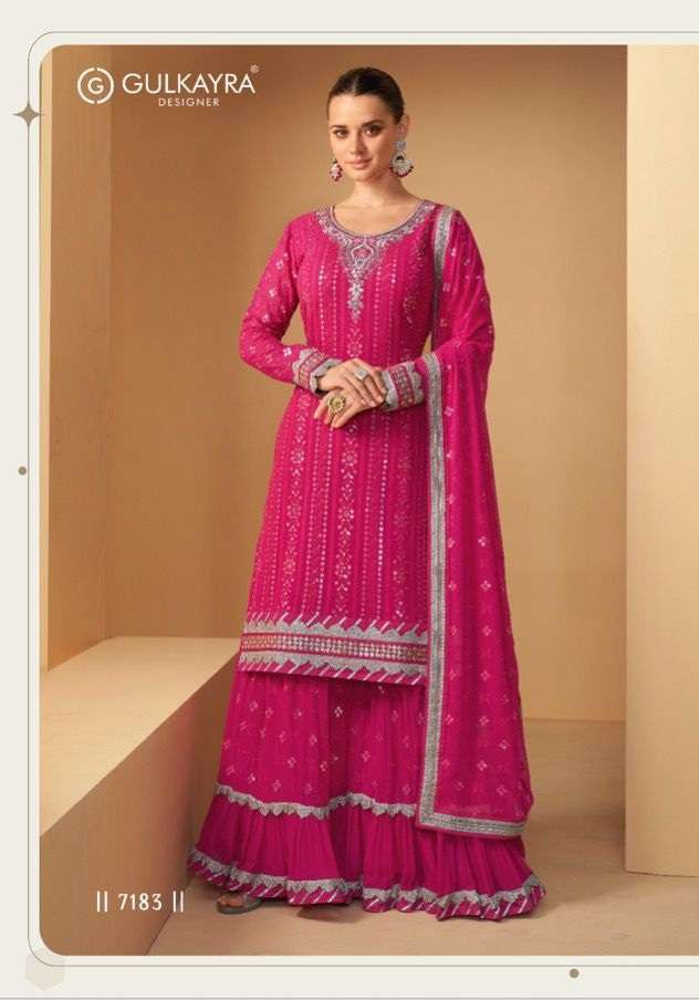 Gulkayra Designer Imlie Real Georgette Top Bottom With Dupatta On Wholesale