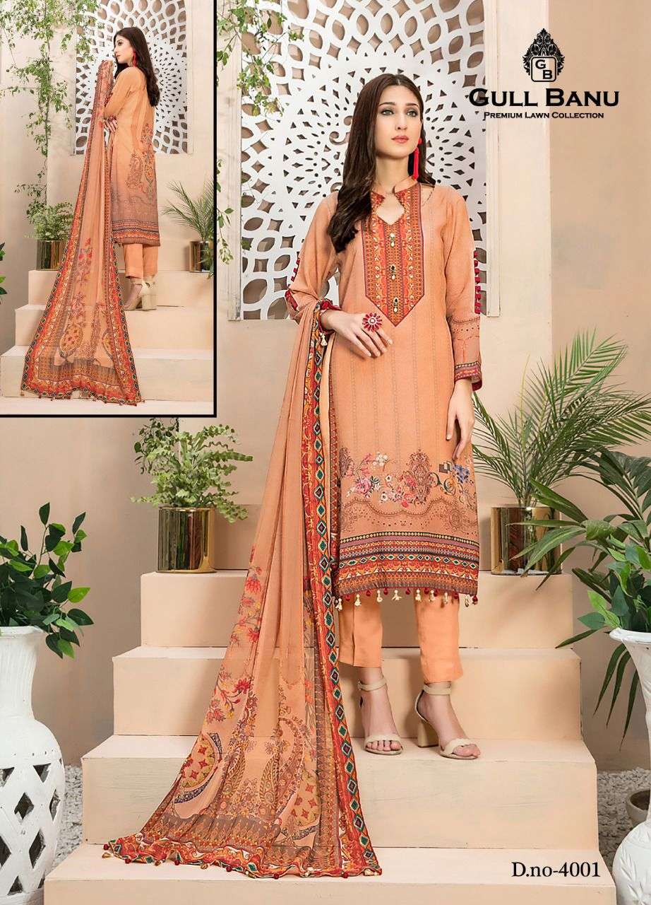 Gull Ahmed GULL BANU VOL-04 Pure Lawn Collection On Wholesale
