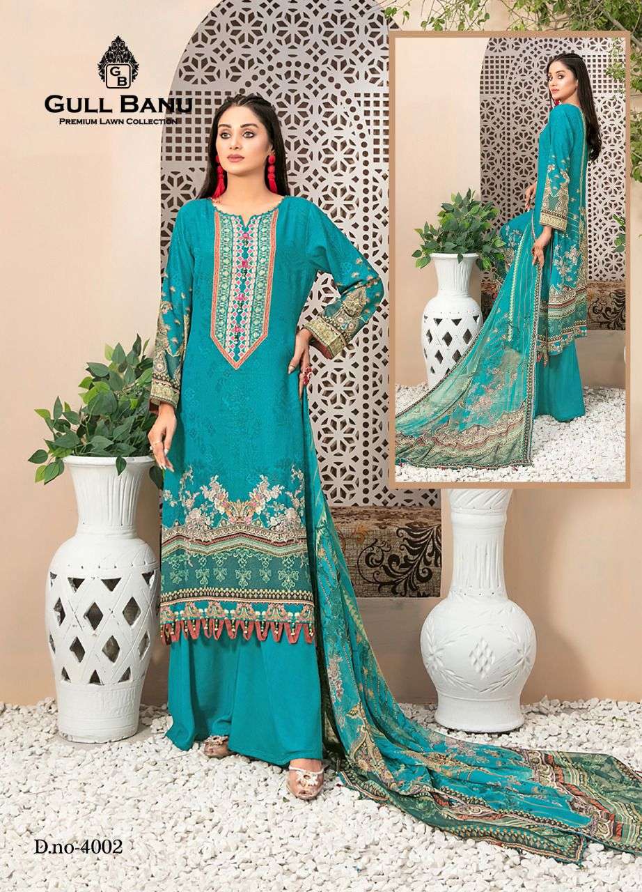Gull Ahmed GULL BANU VOL-04 Pure Lawn Collection On Wholesale