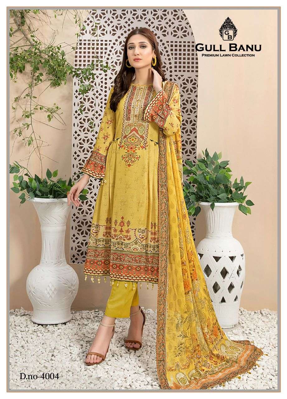 Gull Ahmed GULL BANU VOL-04 Pure Lawn Collection On Wholesale