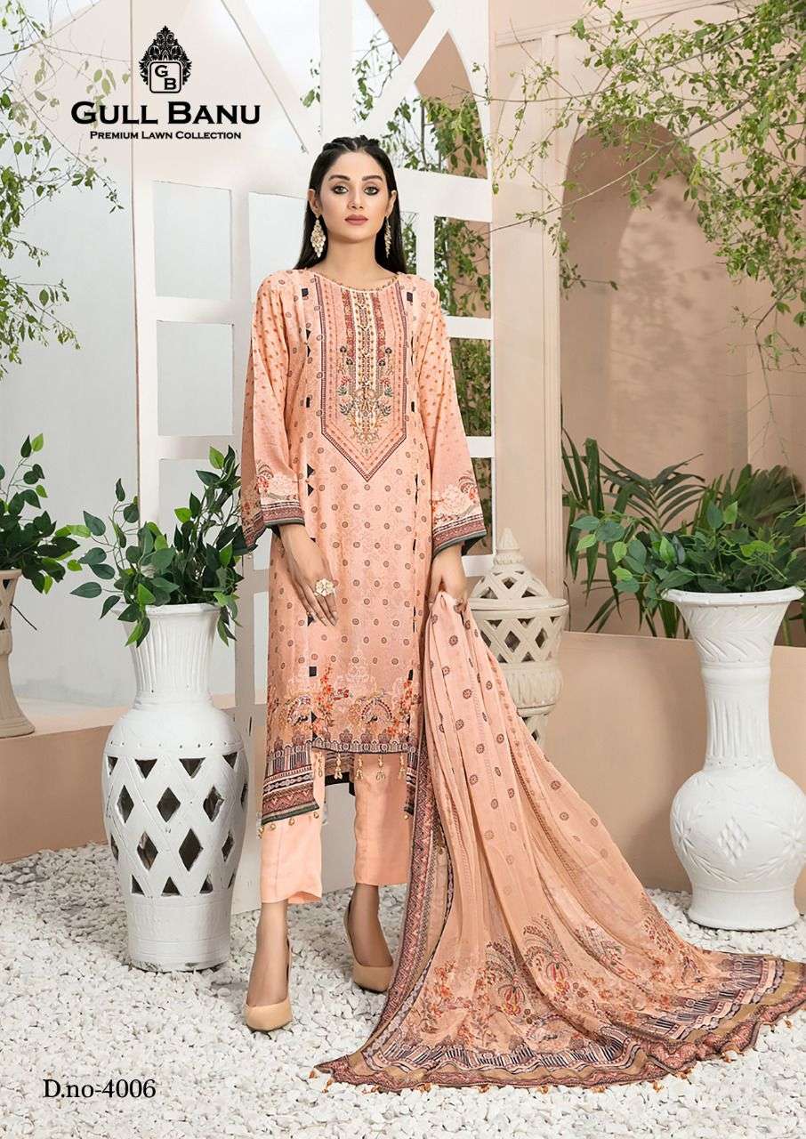 Gull Ahmed GULL BANU VOL-04 Pure Lawn Collection On Wholesale