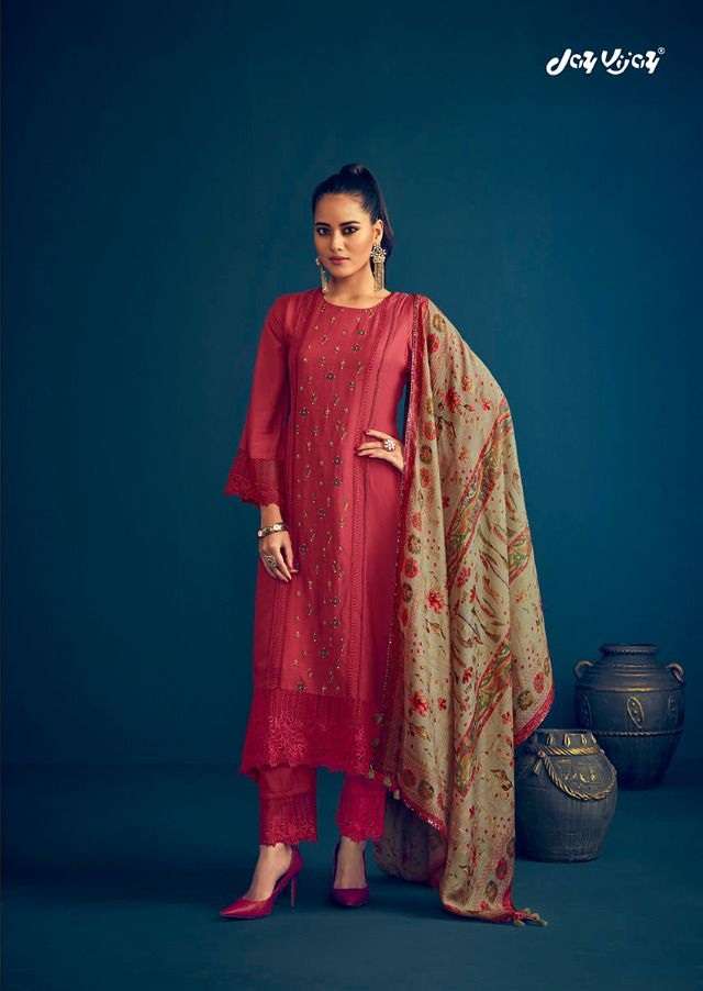 Jayvijay Presents Raabta Vol 2 Pure Moga Silk Embroidery With Handwork On Wholesale