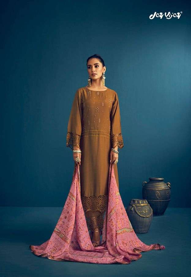 Jayvijay Presents Raabta Vol 2 Pure Moga Silk Embroidery With Handwork On Wholesale