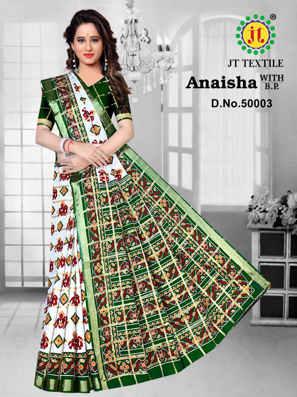 Jt Anaisha Vol 50 Cotton Jari Check Saree On Wholesale