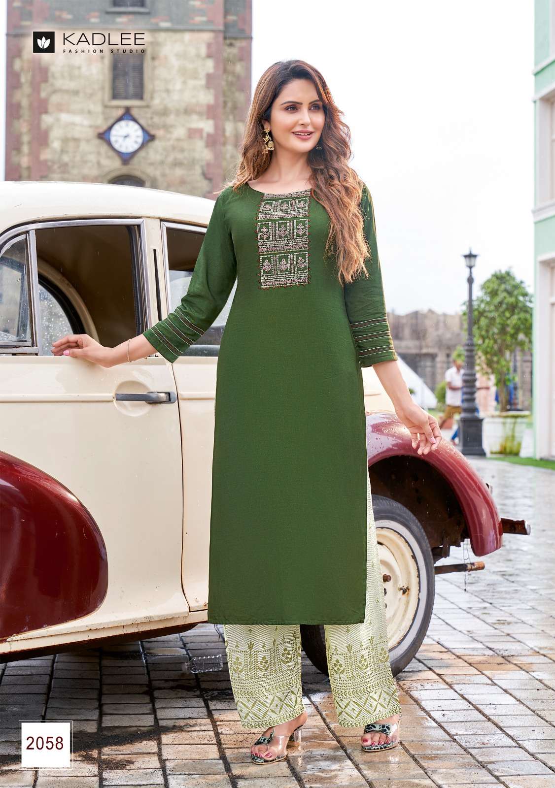 Kadlee Pankh Vol 8 Heavy Rayon Print Handwork & Embroidery On Wholesale