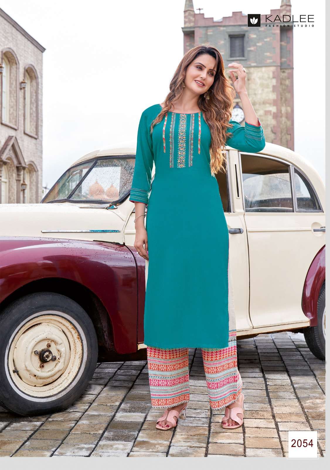 Kadlee Pankh Vol 8 Heavy Rayon Print Handwork & Embroidery On Wholesale