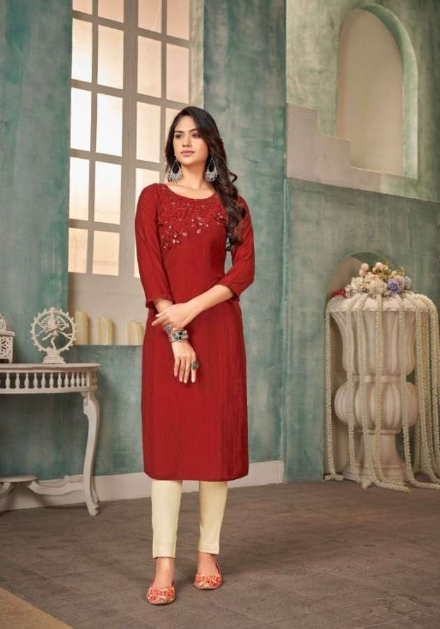 Kalaroop By Kajree Octivia Vol 13 Stylish And Designer Regular Kurtis On Wholesale