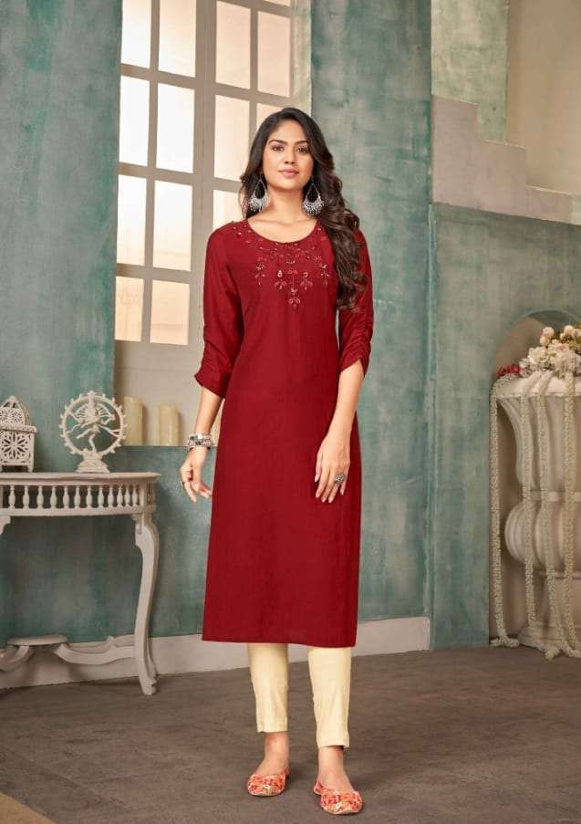 Kalaroop By Kajree Octivia Vol 13 Stylish And Designer Regular Kurtis On Wholesale