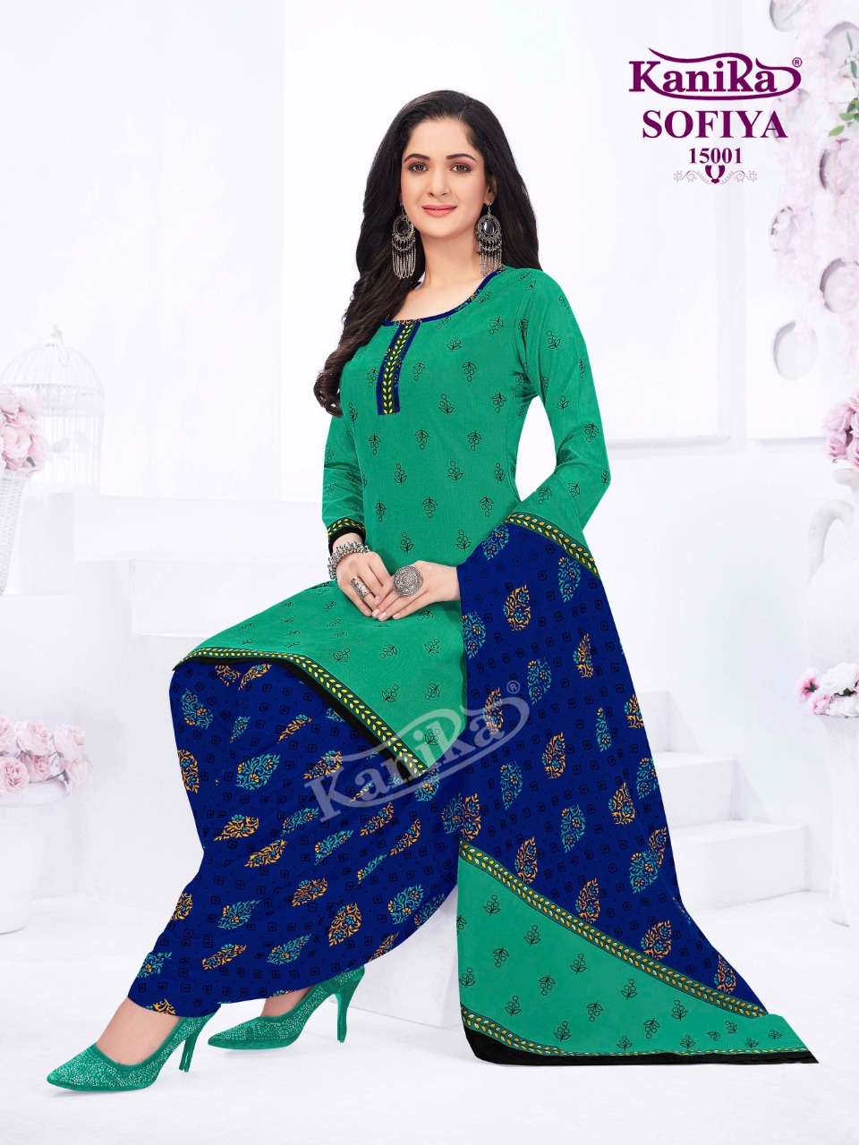 Kanika Sofiya Vol-15 Kurti Patiyala With Dupatta Readymade On Wholesale