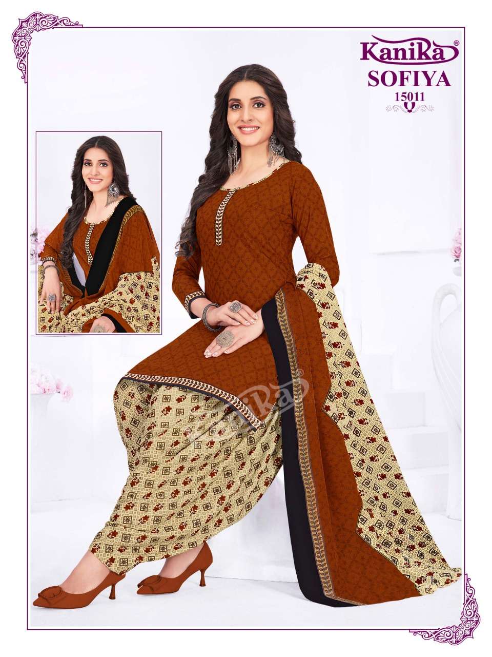 Kanika Sofiya Vol-15 Kurti Patiyala With Dupatta Readymade On Wholesale