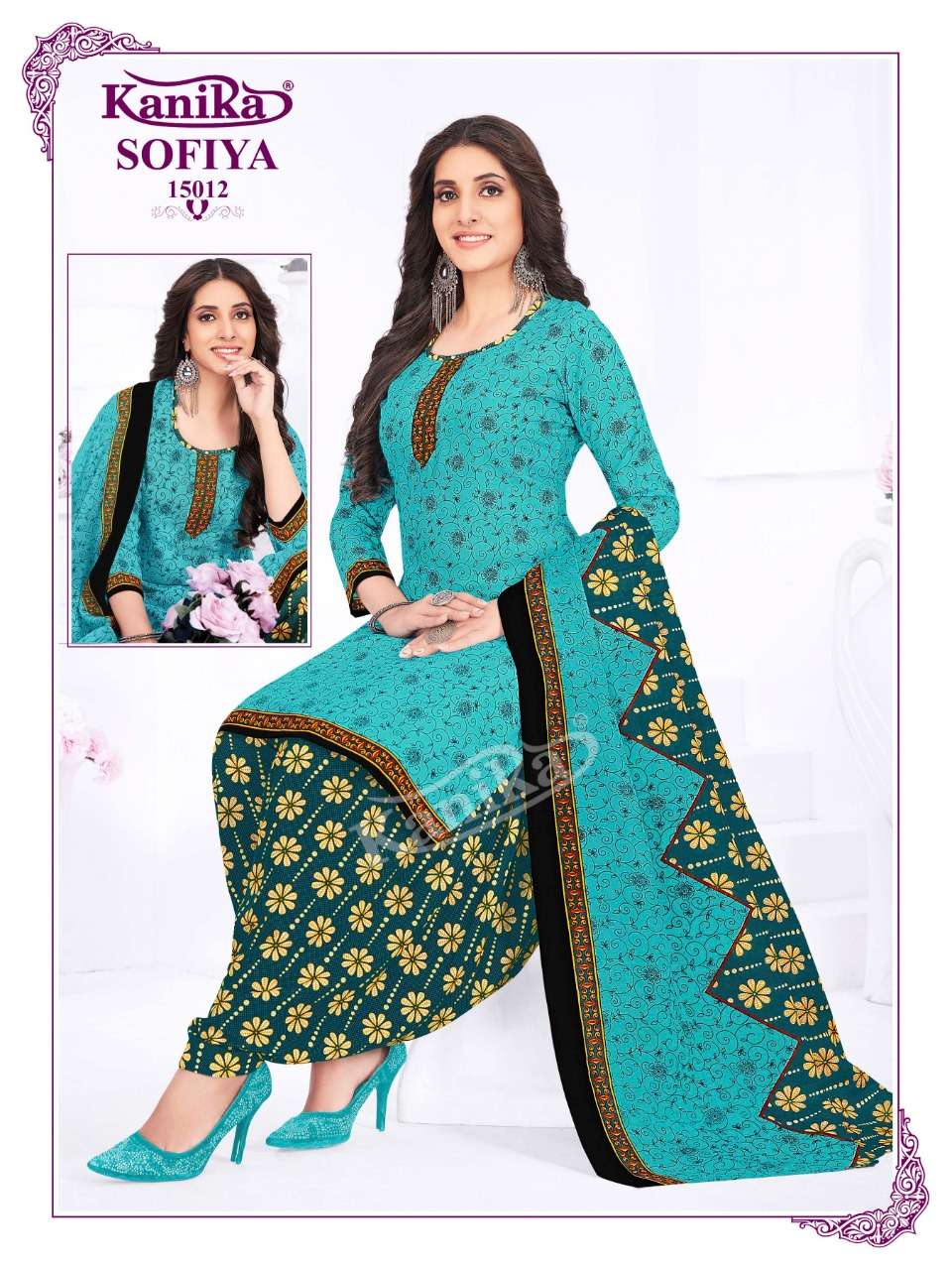 Kanika Sofiya Vol-15 Kurti Patiyala With Dupatta Readymade On Wholesale