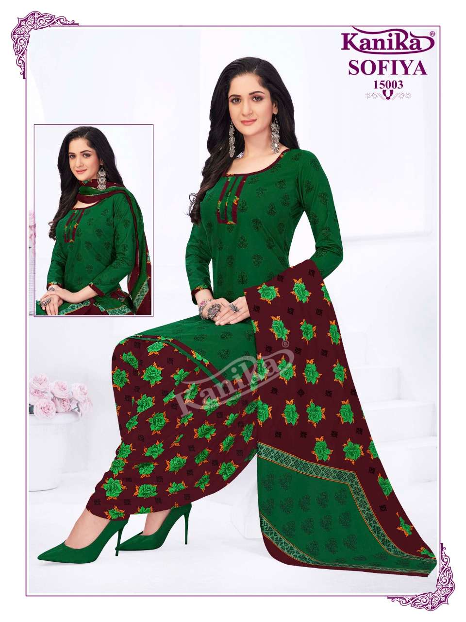 Kanika Sofiya Vol-15 Kurti Patiyala With Dupatta Readymade On Wholesale
