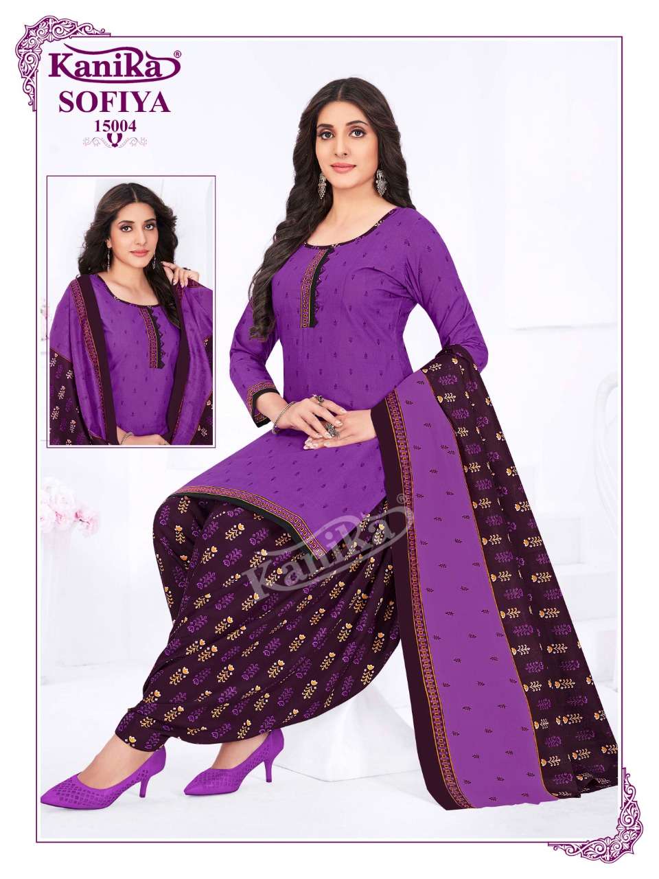 Kanika Sofiya Vol-15 Kurti Patiyala With Dupatta Readymade On Wholesale