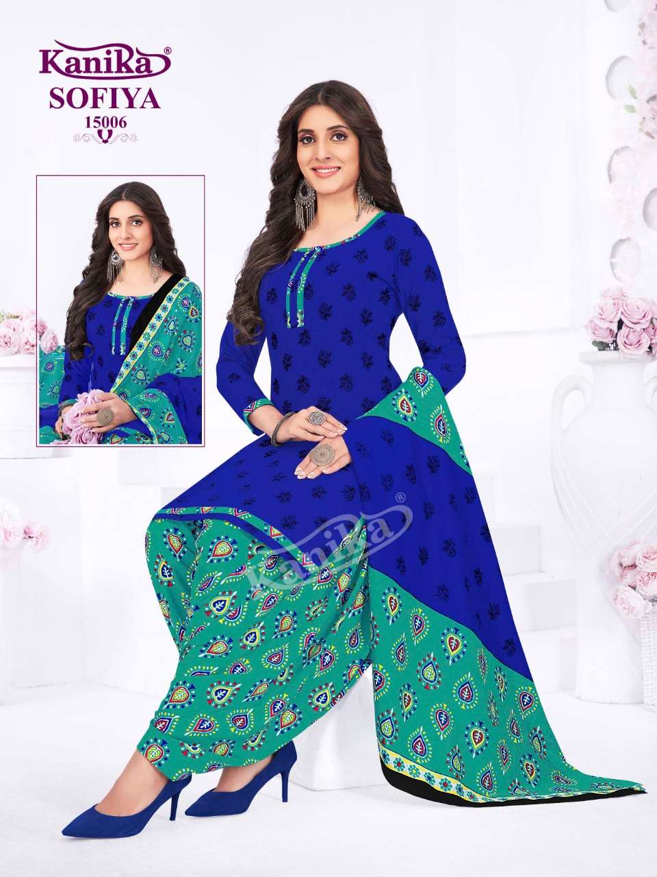 Kanika Sofiya Vol-15 Kurti Patiyala With Dupatta Readymade On Wholesale