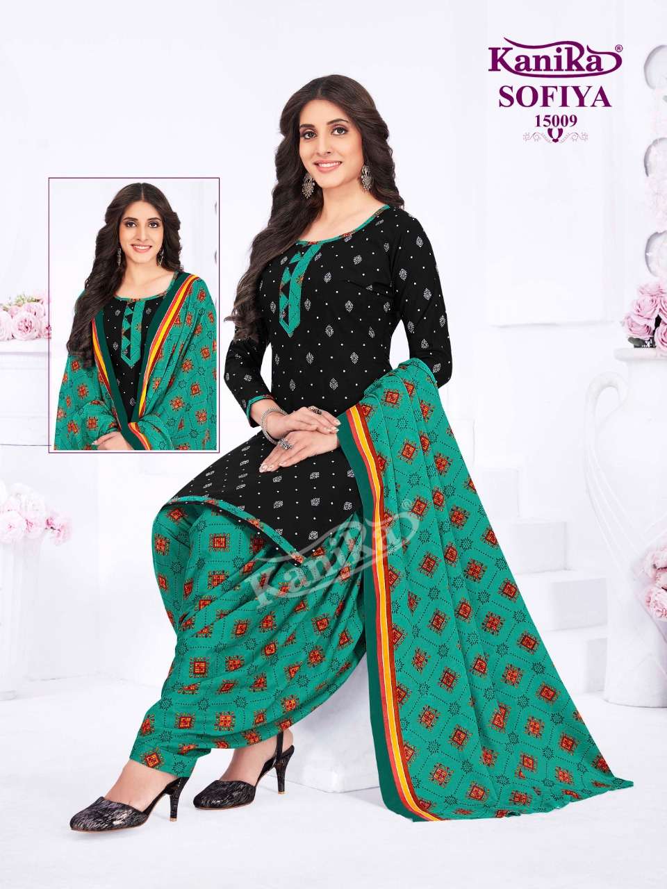 Kanika Sofiya Vol-15 Kurti Patiyala With Dupatta Readymade On Wholesale