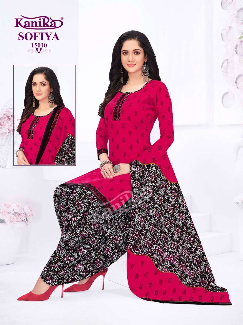 Kanika Sofiya Vol-15 Kurti Patiyala With Dupatta Readymade On Wholesale