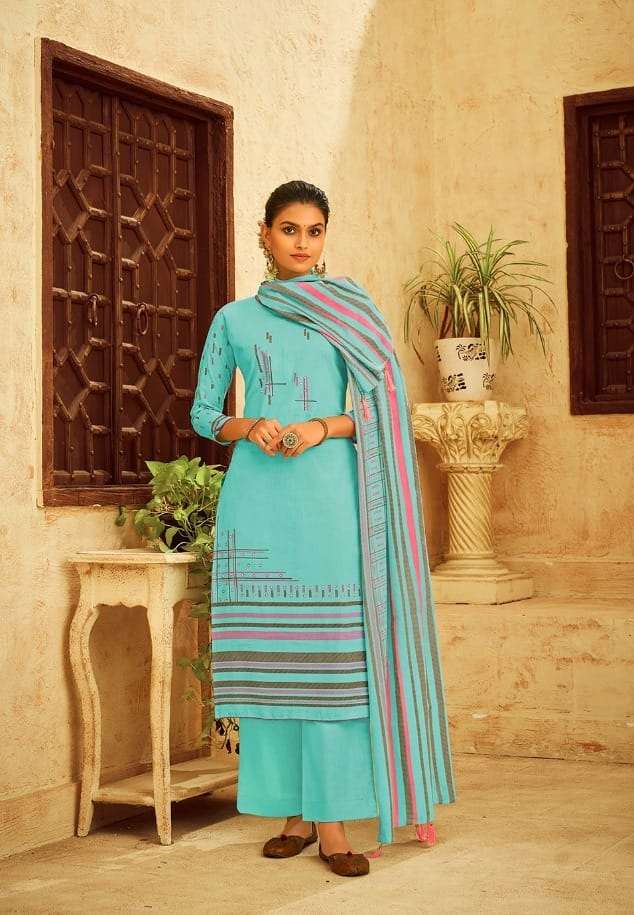 Kesari Alisha Designer Cotton Dress Material Collection On Wholesale