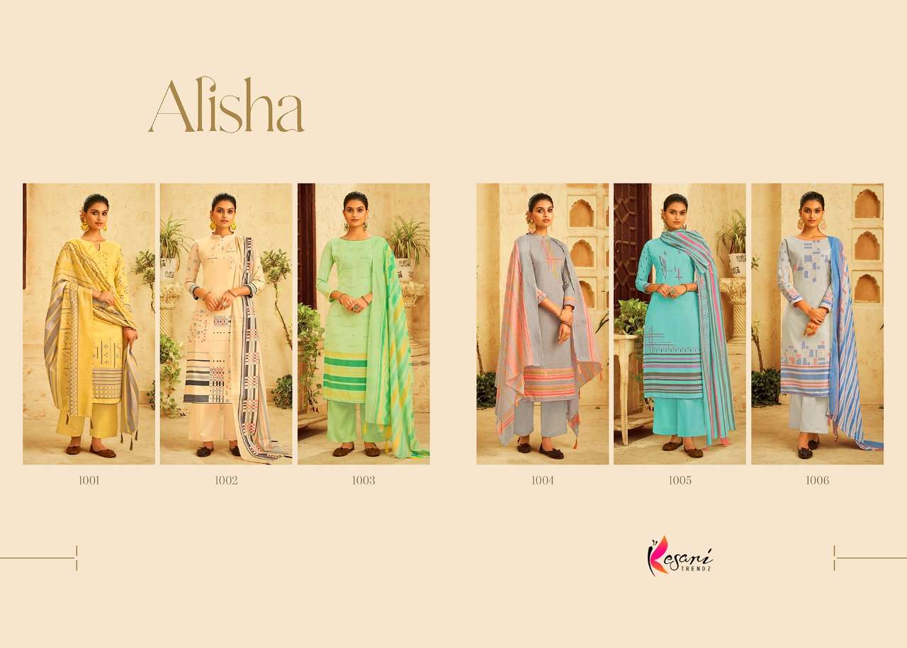 Kesari Alisha Designer Cotton Dress Material Collection On Wholesale