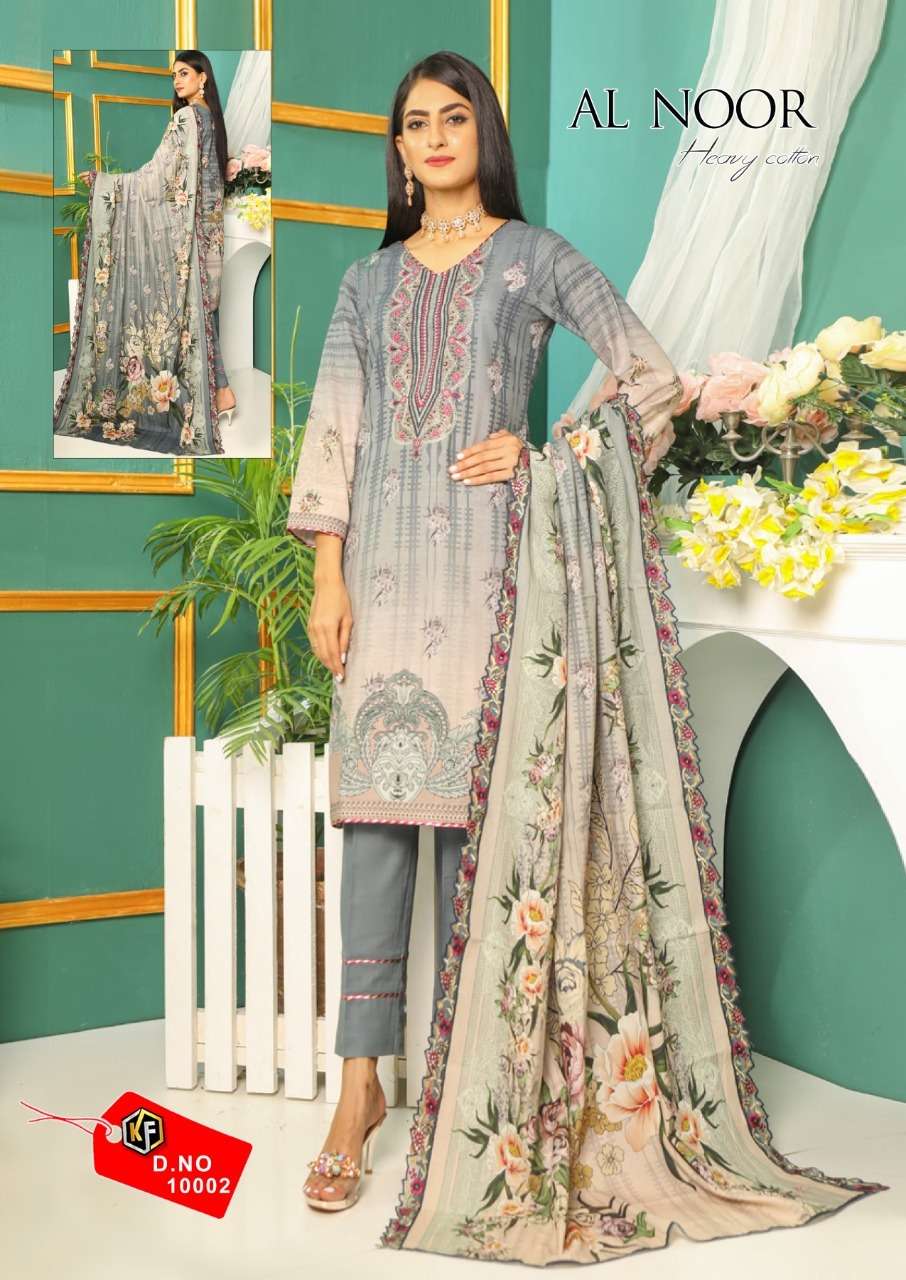 Keval Fab Al Noor Heavy Cotton Printed Karachi Suits On Wholesale