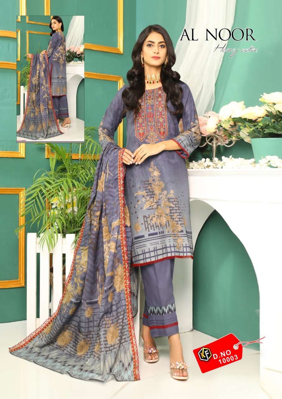 Keval Fab Al Noor Heavy Cotton Printed Karachi Suits On Wholesale