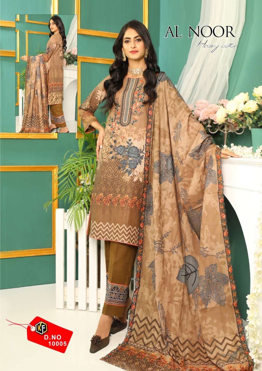 Keval Fab Al Noor Heavy Cotton Printed Karachi Suits On Wholesale