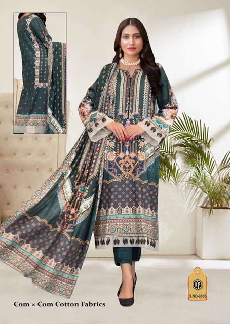 Keval Fab Sobia Nazir Luxury Vol 6 Cotton Karachi Printed Suits On Wholesale