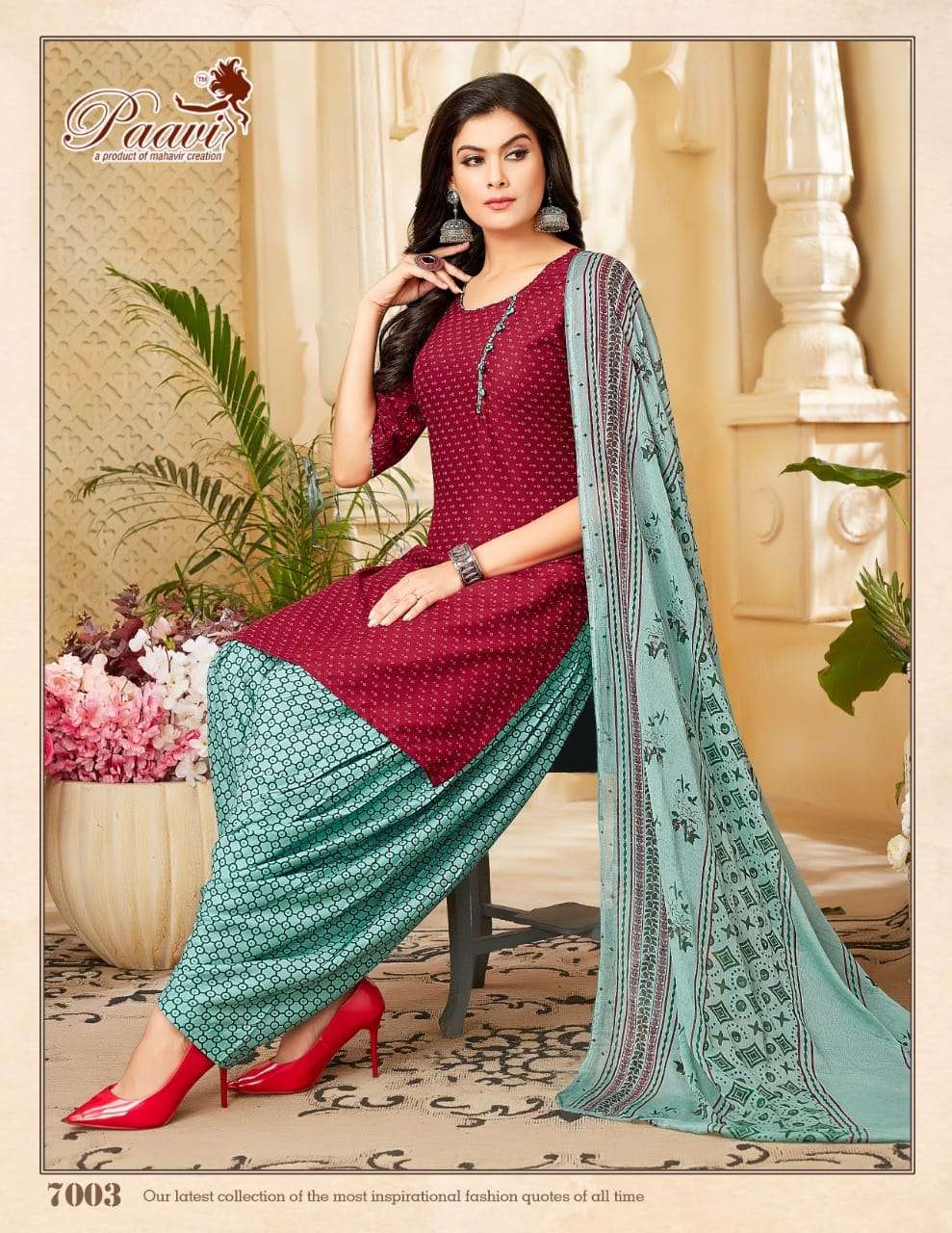 Mahavir Creation Readymade Heavy Rayon Printed Top Bottom With Dupatta On Wholesale