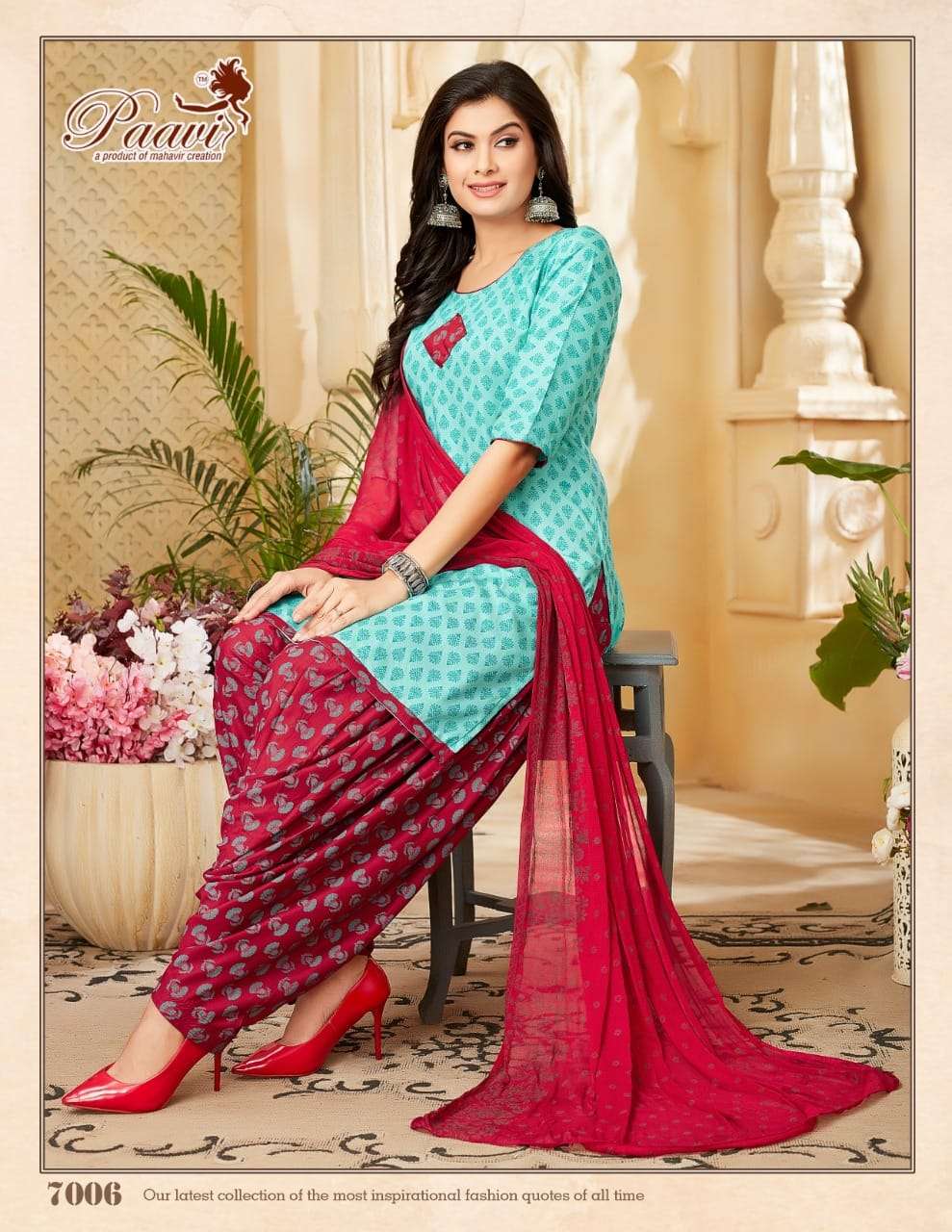 Mahavir Creation Readymade Heavy Rayon Printed Top Bottom With Dupatta On Wholesale