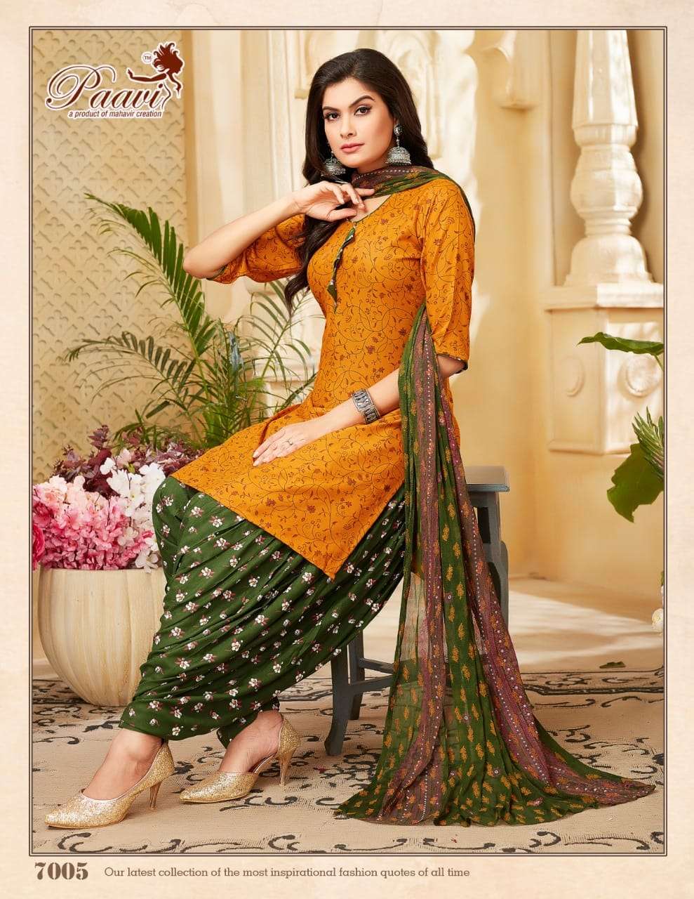 Mahavir Creation Readymade Heavy Rayon Printed Top Bottom With Dupatta On Wholesale