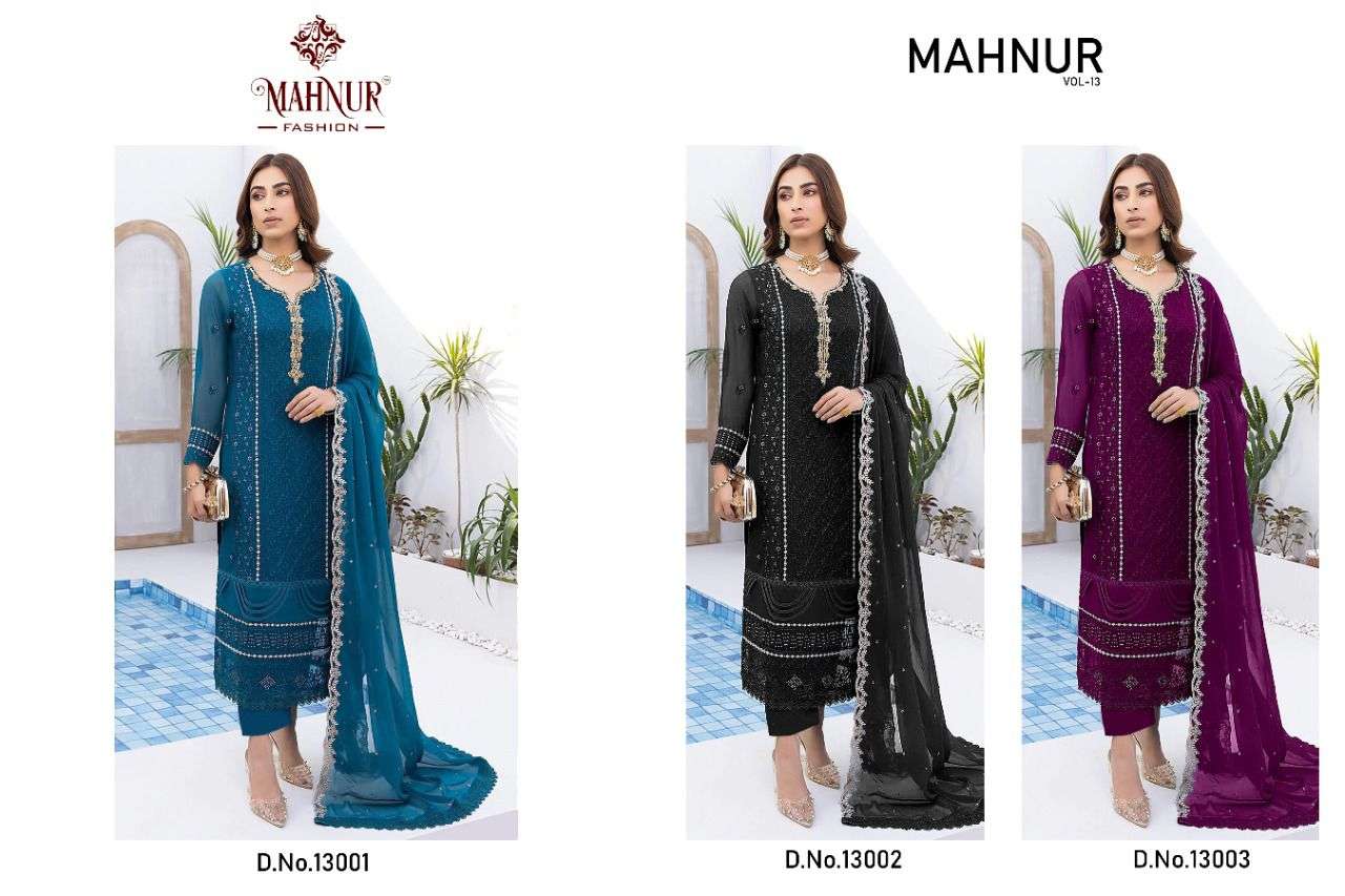 Mahnur Fashion Mahnur Vol-13 Hittest Pakistani Bridal Designer Suit On Wholesale