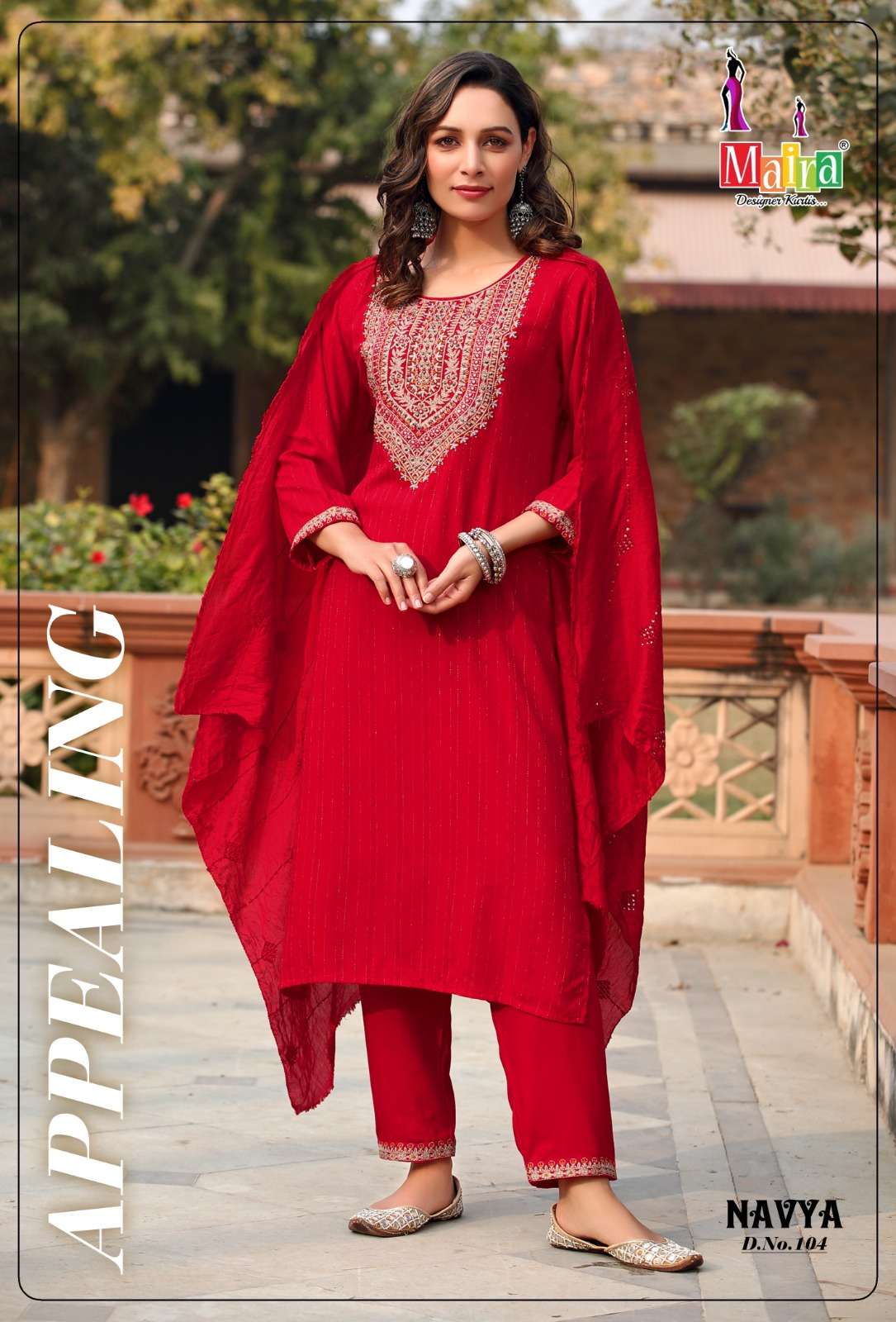Maira Navya Vol 1 Heavy Fancy Viscose Bombay Material Kurti Pent With Dupatta On Wholesale