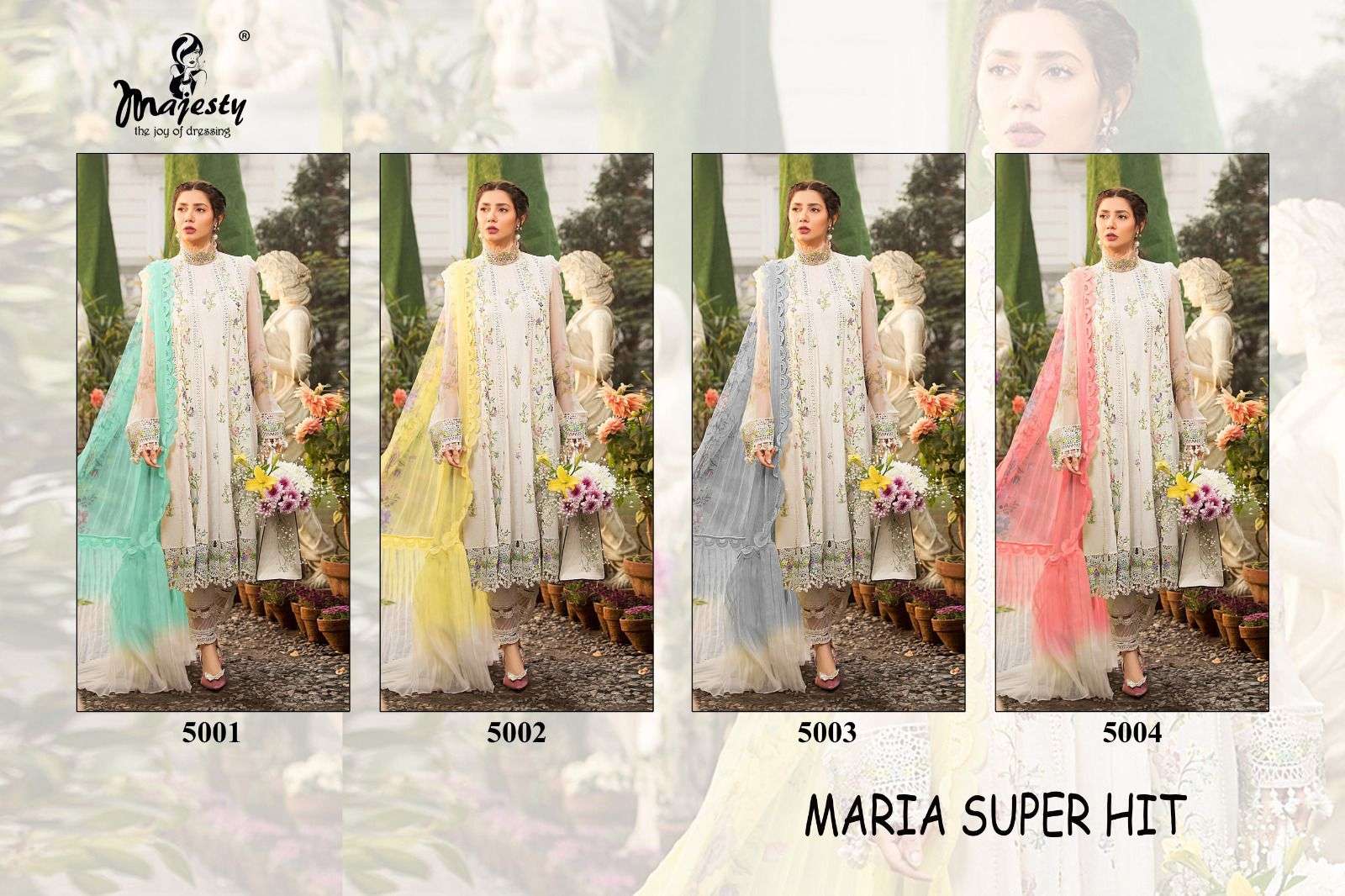  Majesty Maria Super Hit Collection On Pakistani Suit On Wholesale