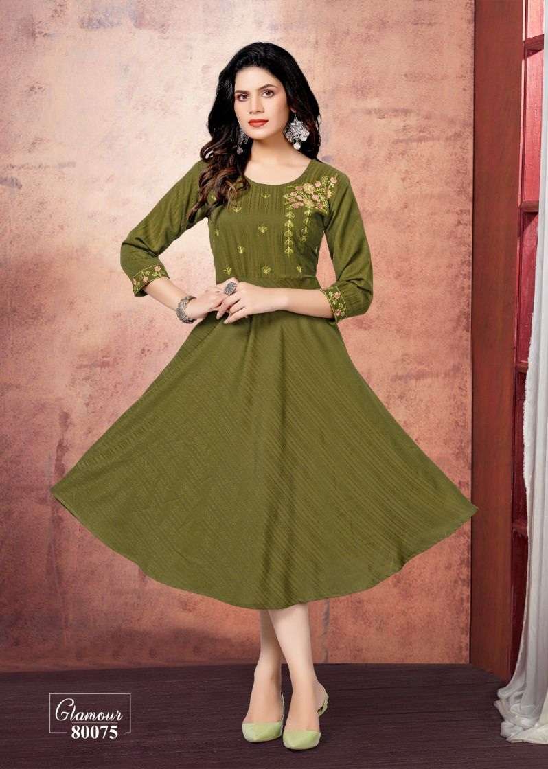 Mayra Glamour Fancy Bombay Viscose Fabric With Embroidery Work On Wholesale