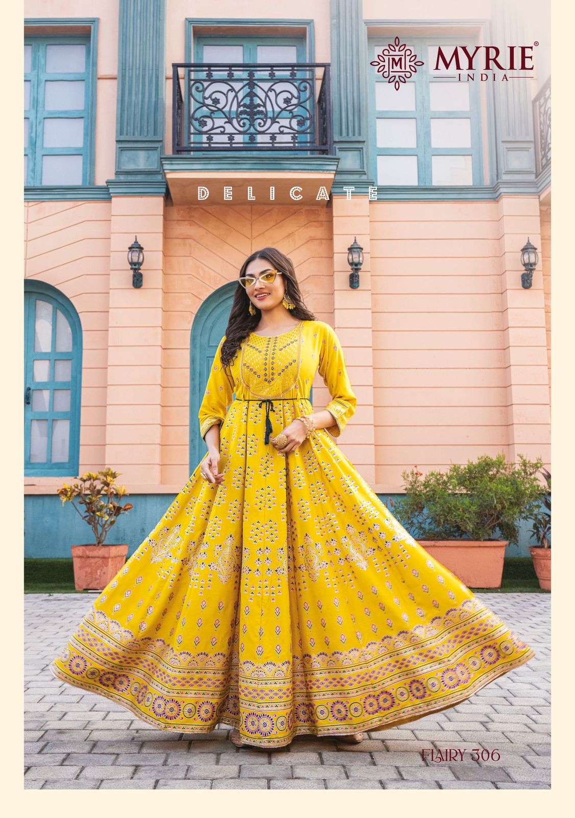 Mayrie India Flairy Vol-3 Stylish Printed Gown On Wholesale