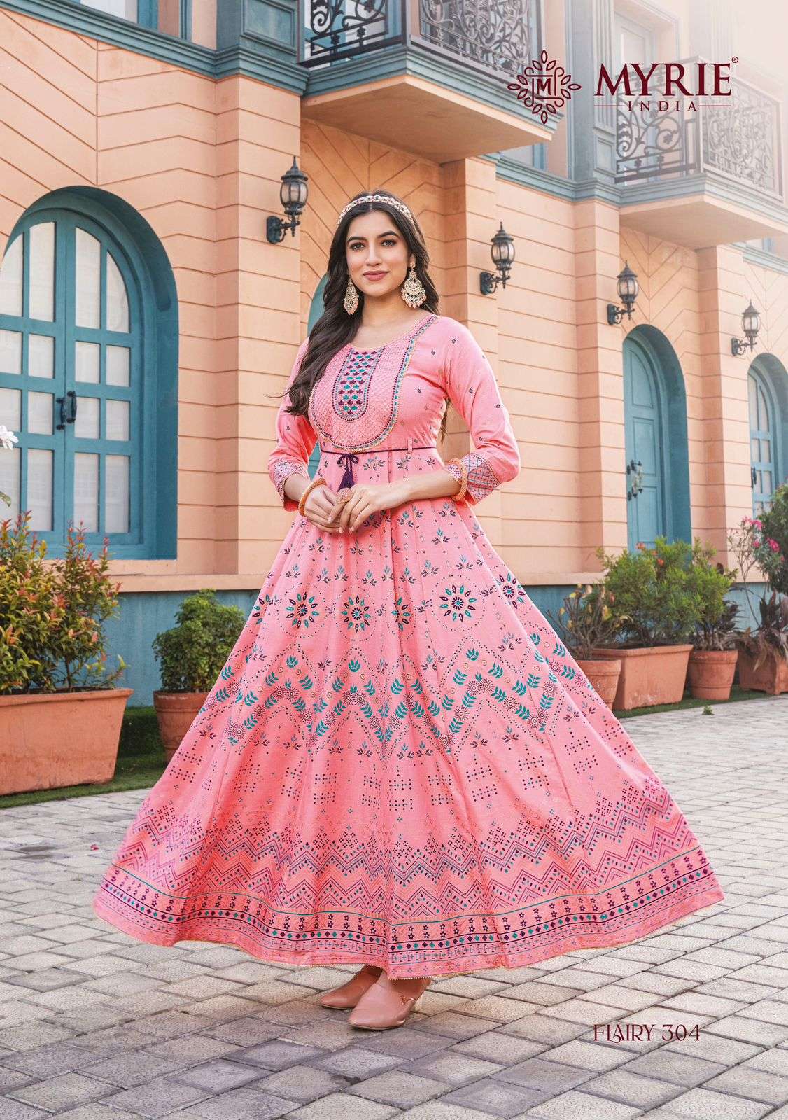 Mayrie India Flairy Vol-3 Stylish Printed Gown On Wholesale