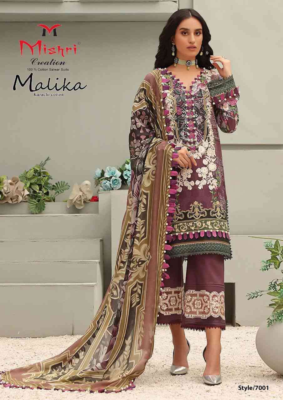 Mishri Malika Karachi Cotton Vol 7 Pure Karachi Print Cotton Dress Material On Wholesale