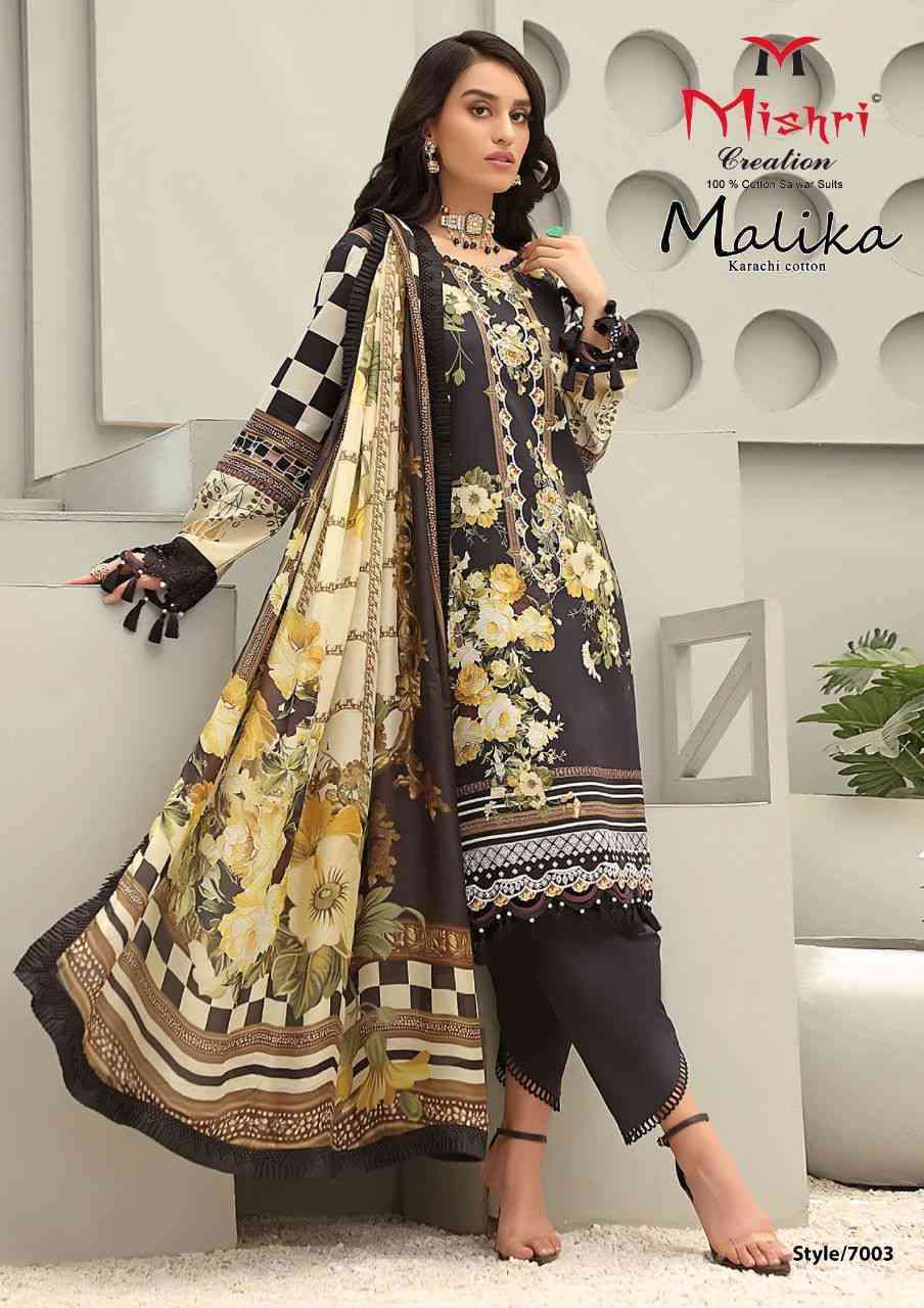 Mishri Malika Karachi Cotton Vol 7 Pure Karachi Print Cotton Dress Material On Wholesale