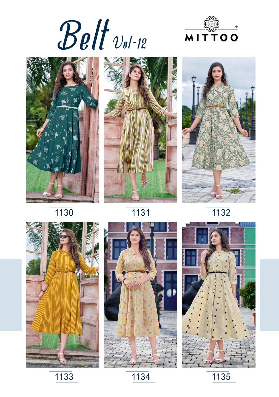 Mittoo Belt Vol 12 Fancy Rayon Printed Designer Kurti On Wholesale