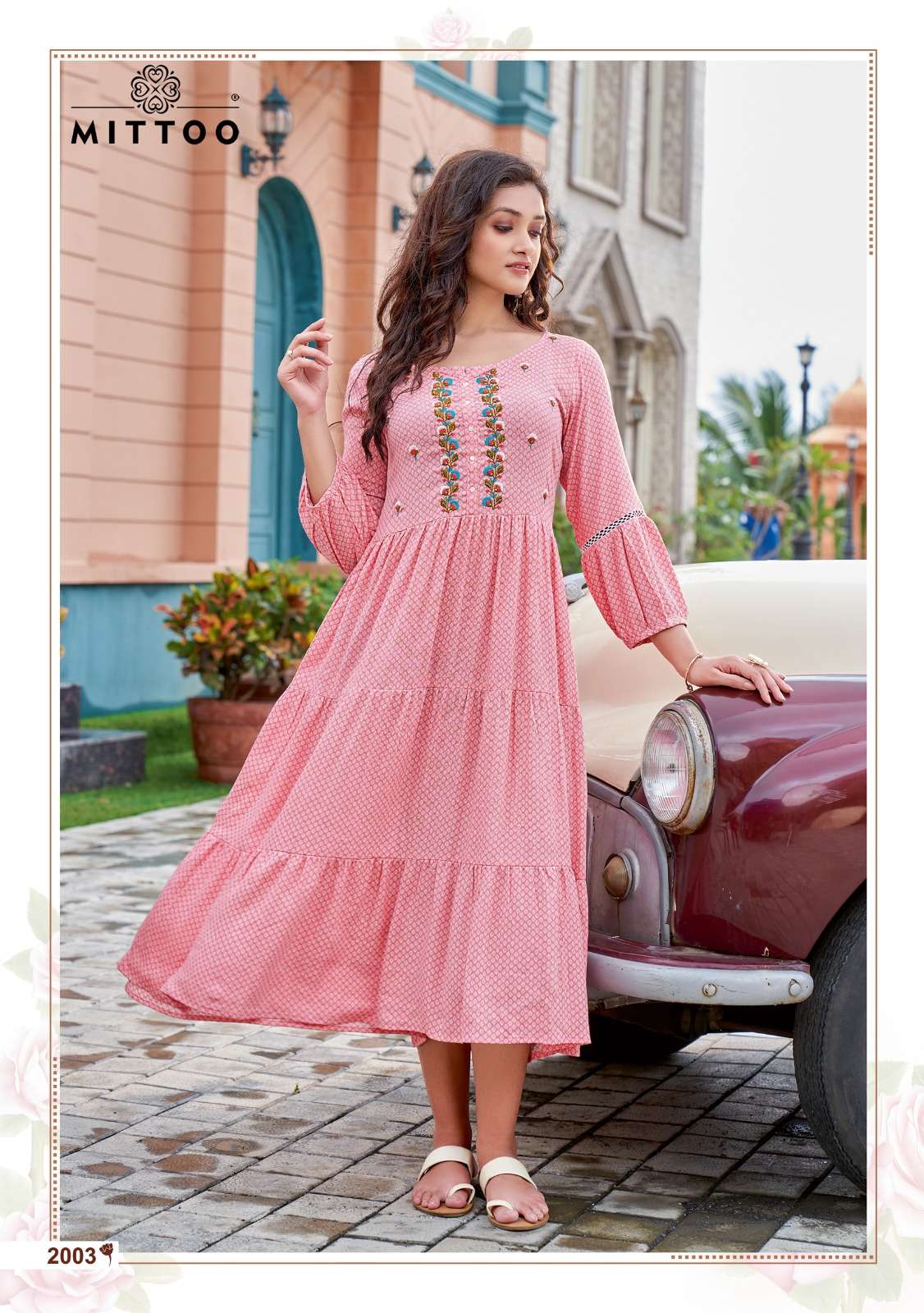 Mittoo Chaahat Wrinkle Rayon Print Kurti On wholesale