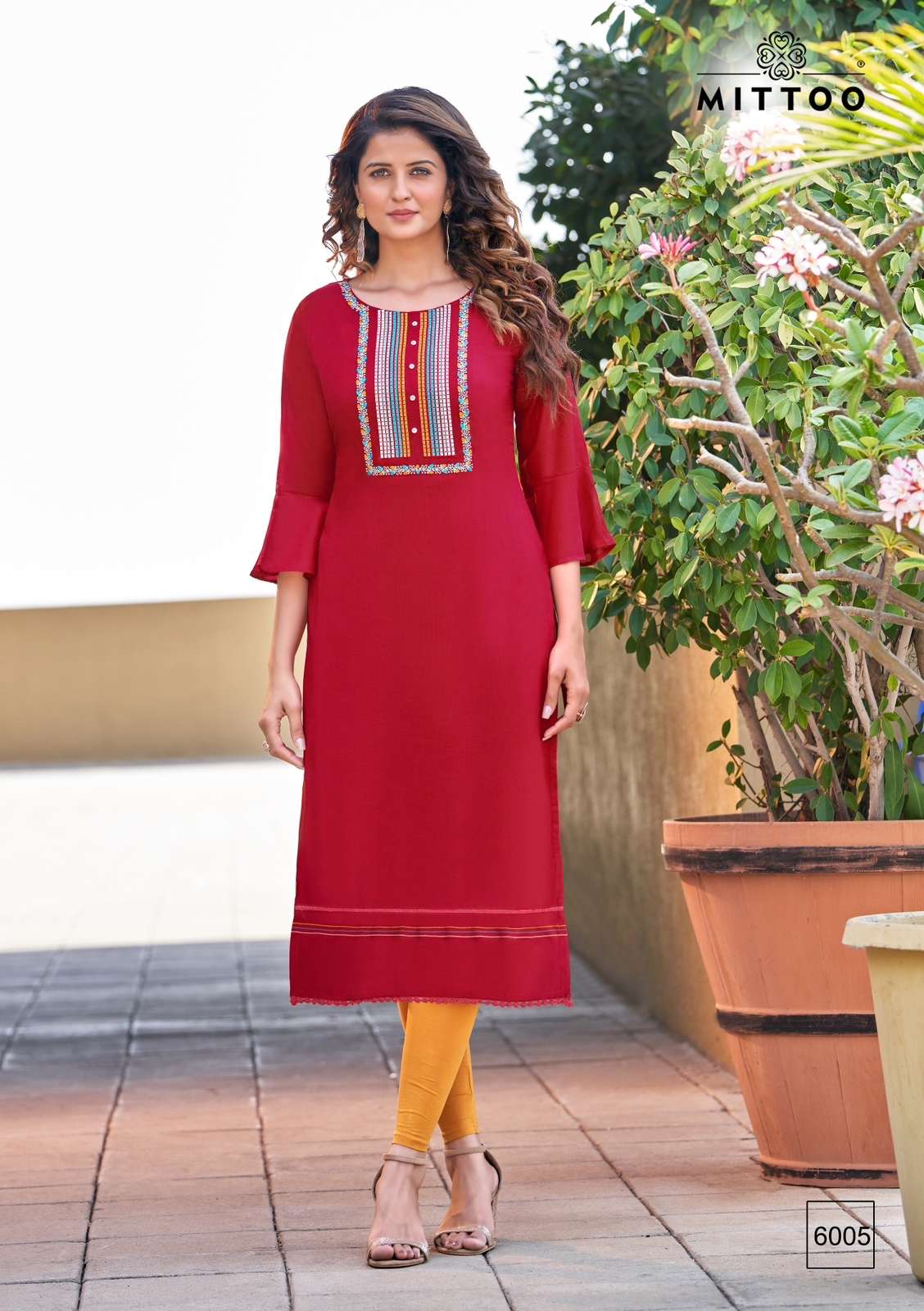 Mittoo Rihana Heavy Rayon Readymade Kurtis On Wholesale