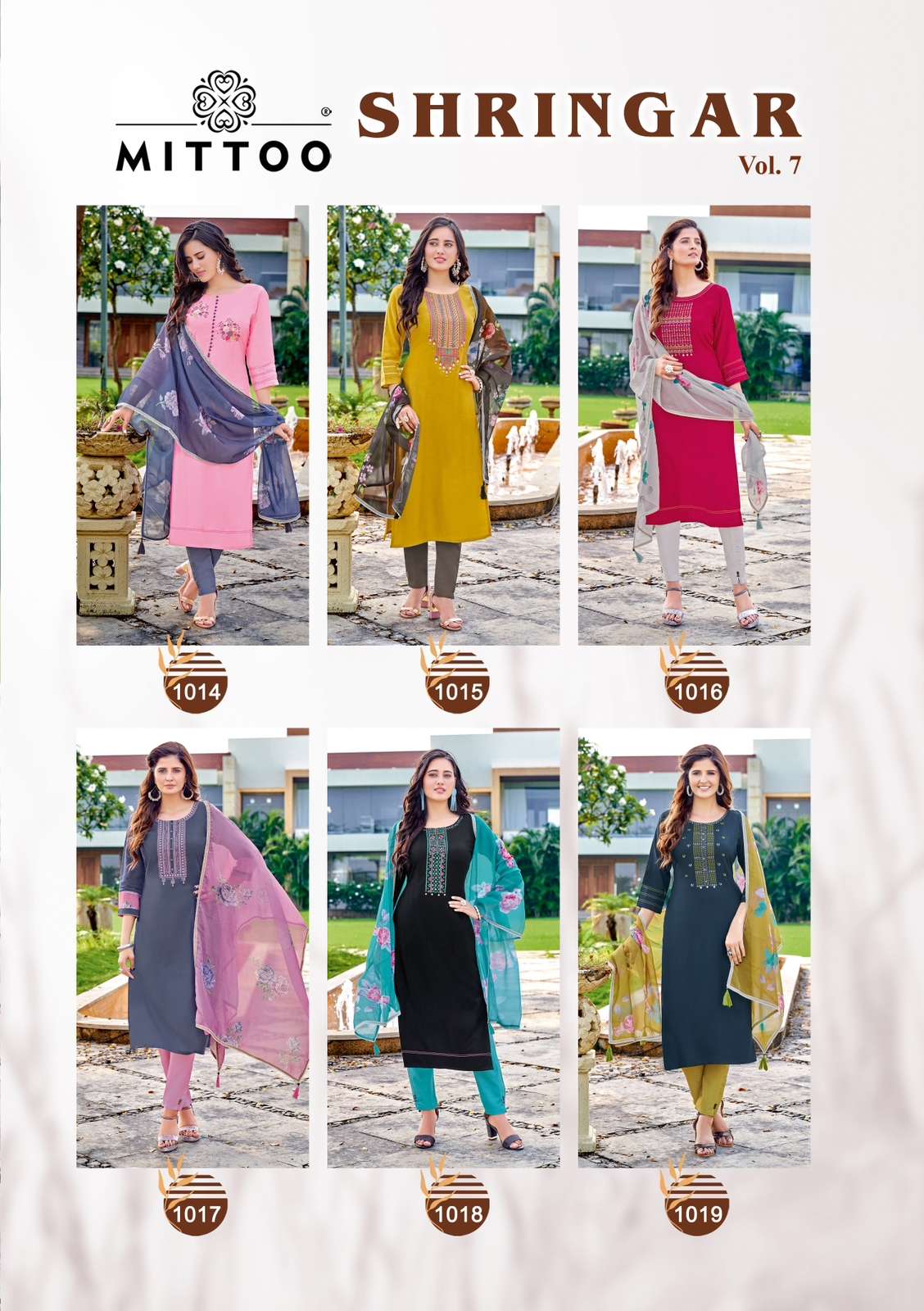 Mittoo Shringar Vol 7  Viscose Weaving Embroidery & Hand Work On Wholesale 