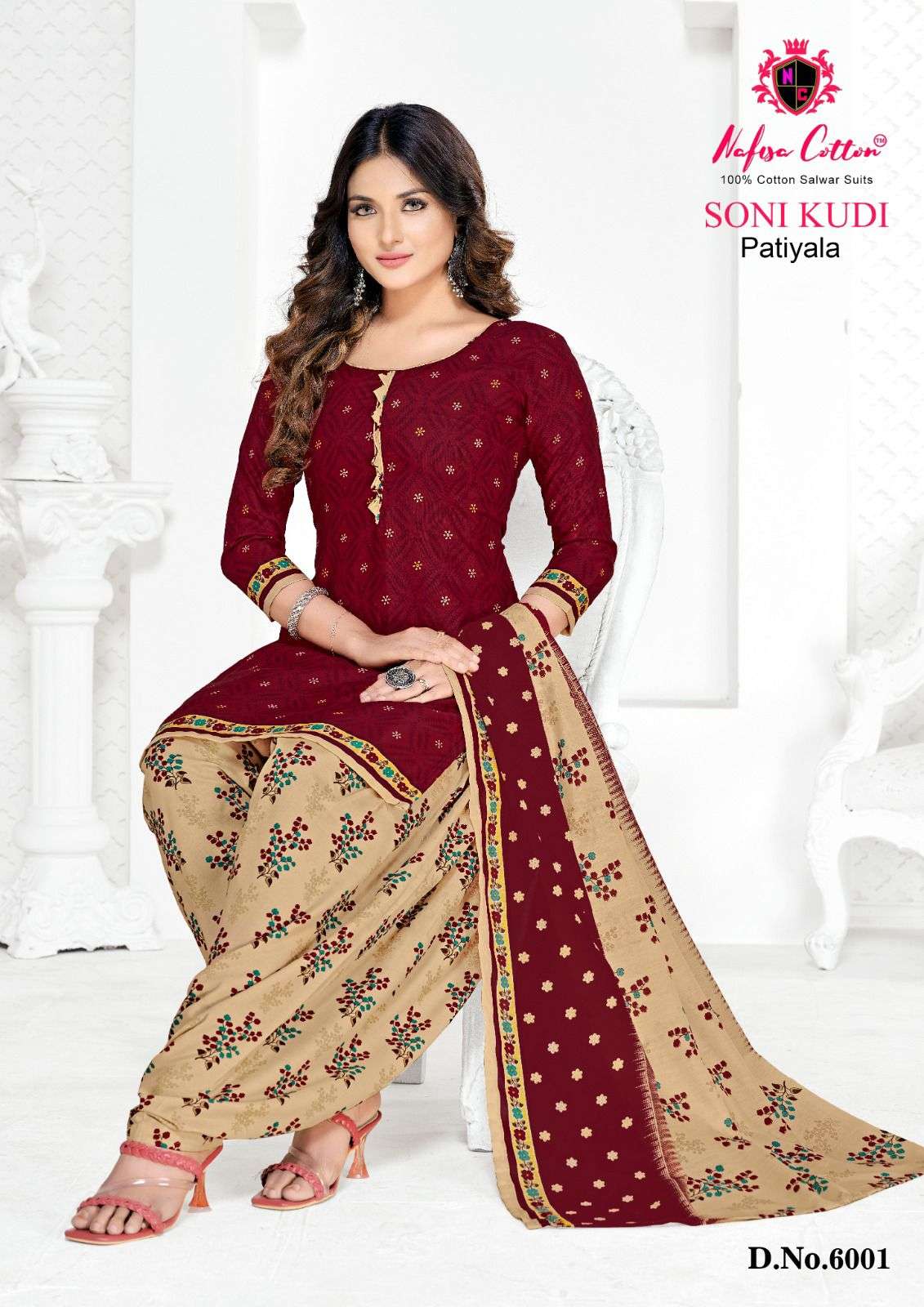Nafisa Cotton Soni Kudi Vol 6 Patiyala Cotton Printed Dress Materials On Wholesale 