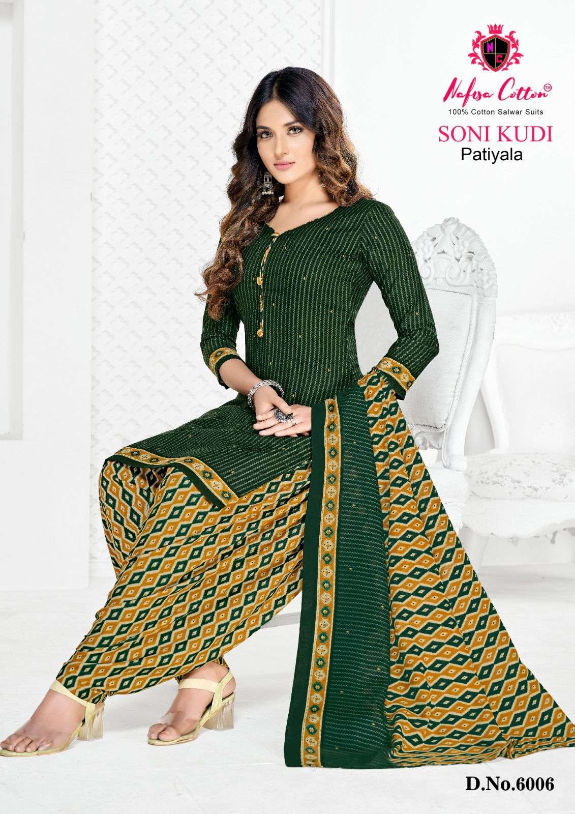 Nafisa Cotton Soni Kudi Vol 6 Patiyala Cotton Printed Dress Materials On Wholesale 