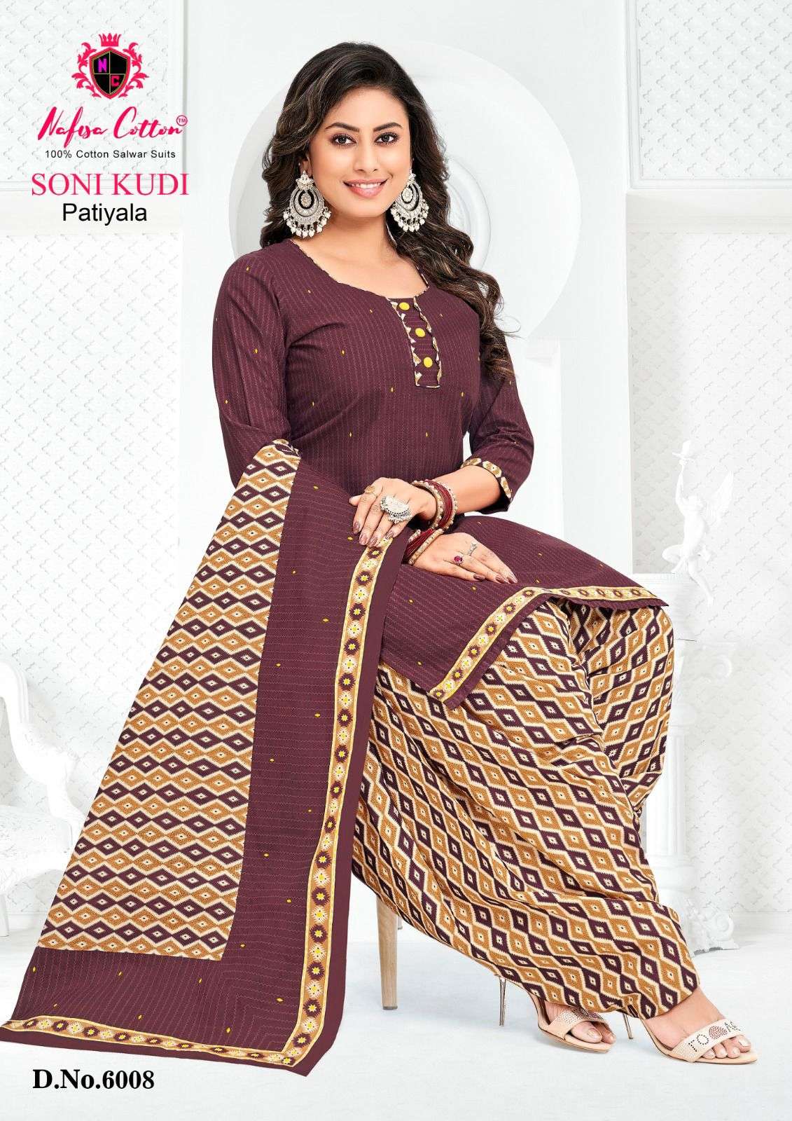 Nafisa Cotton Soni Kudi Vol 6 Patiyala Cotton Printed Dress Materials On Wholesale 