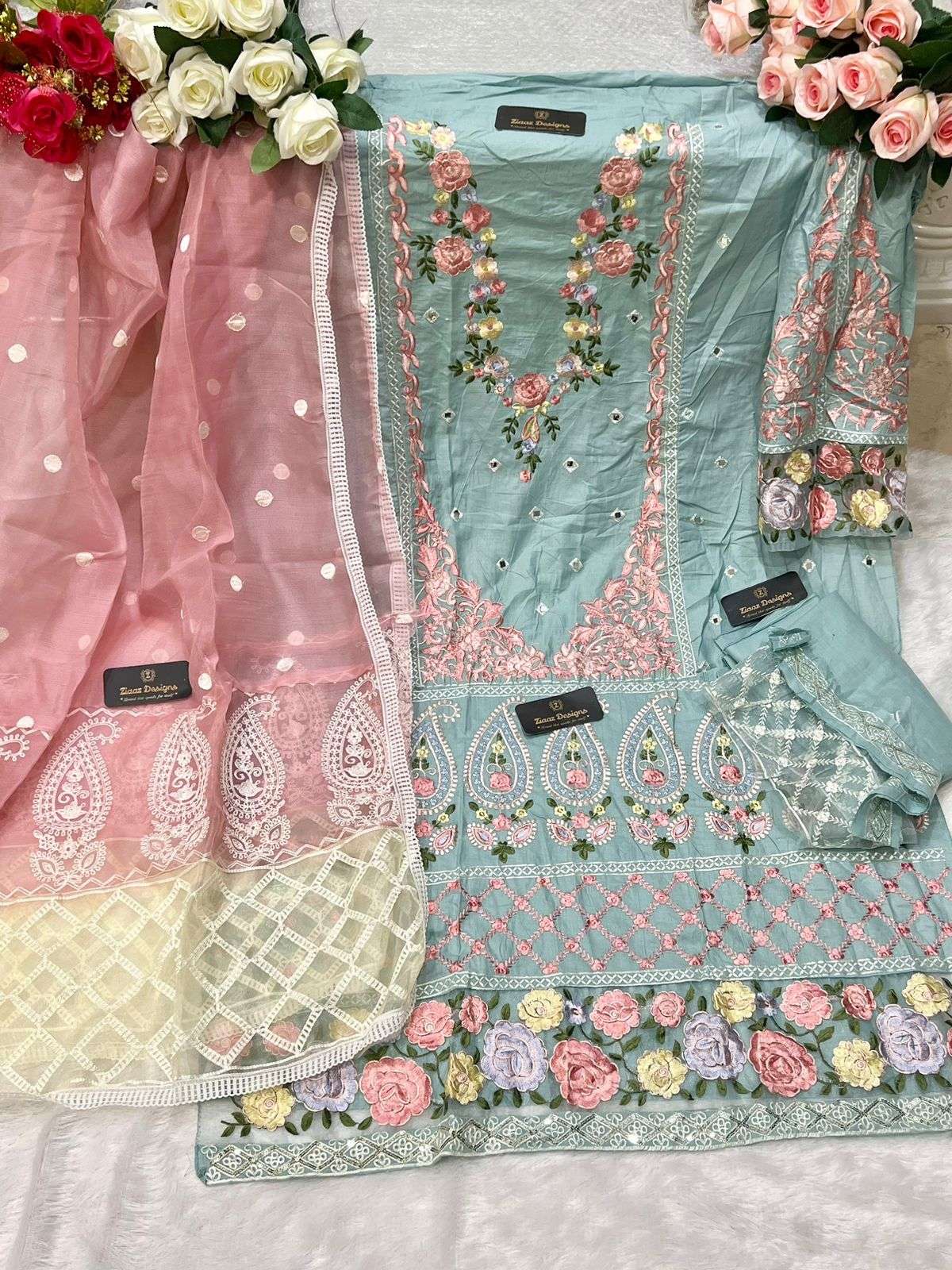Noorjahan Vol 7 & 8 Cotton Embroidered Mirror Work And Hand Work On Wholesale 