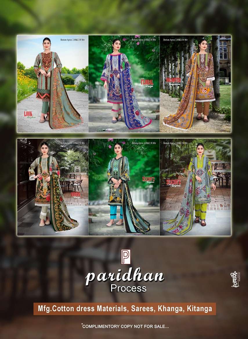 Paridhan Sufiya Vol 1 Pure Karachi Cotton Pakistani Top Bottom With Dupatta On Wholesale