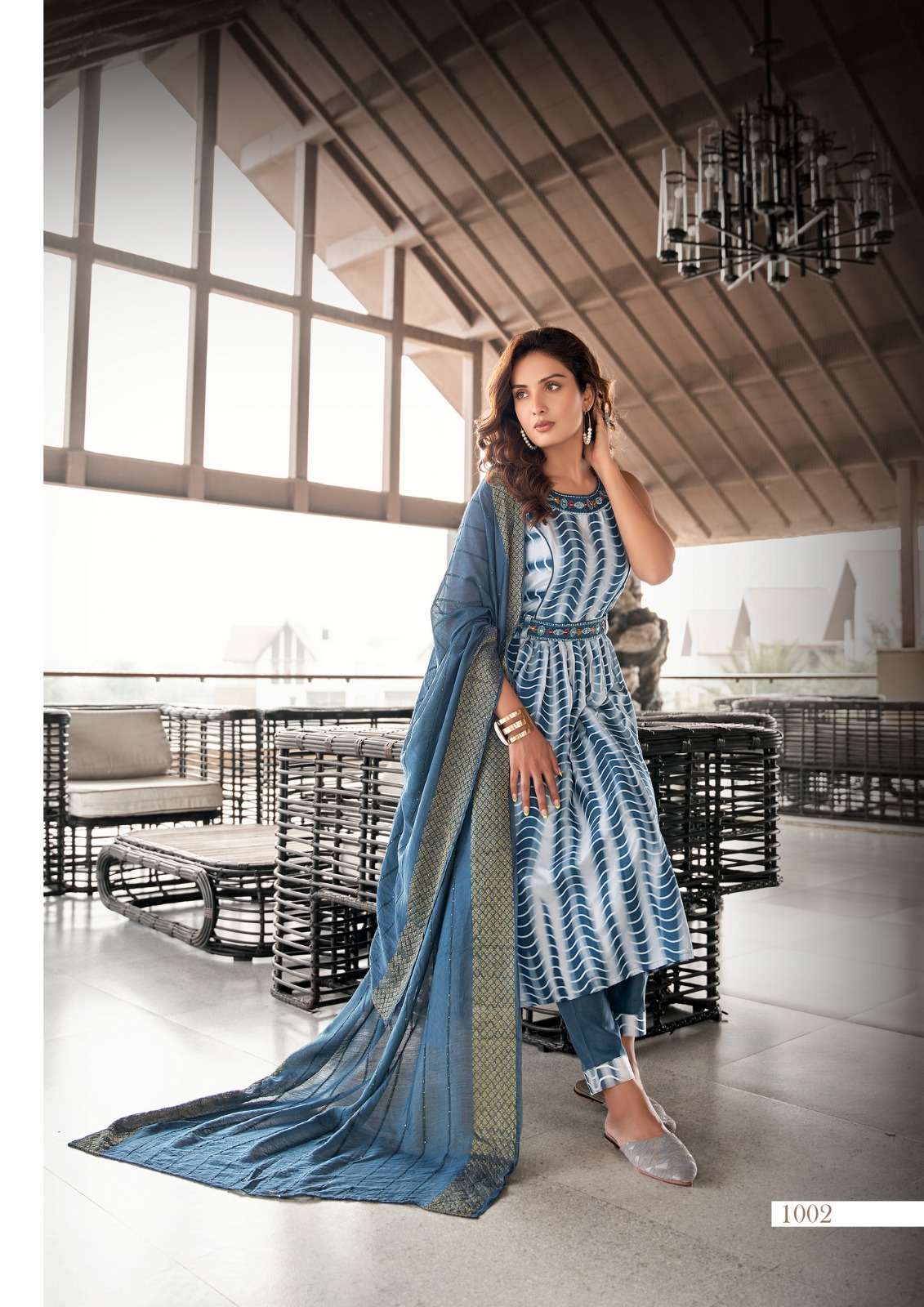 Parra Studio Anupama Vol 1 Rayon Cotton Print With Embroidery Nayra Kurti Pent With Dupatta On Wholesale
