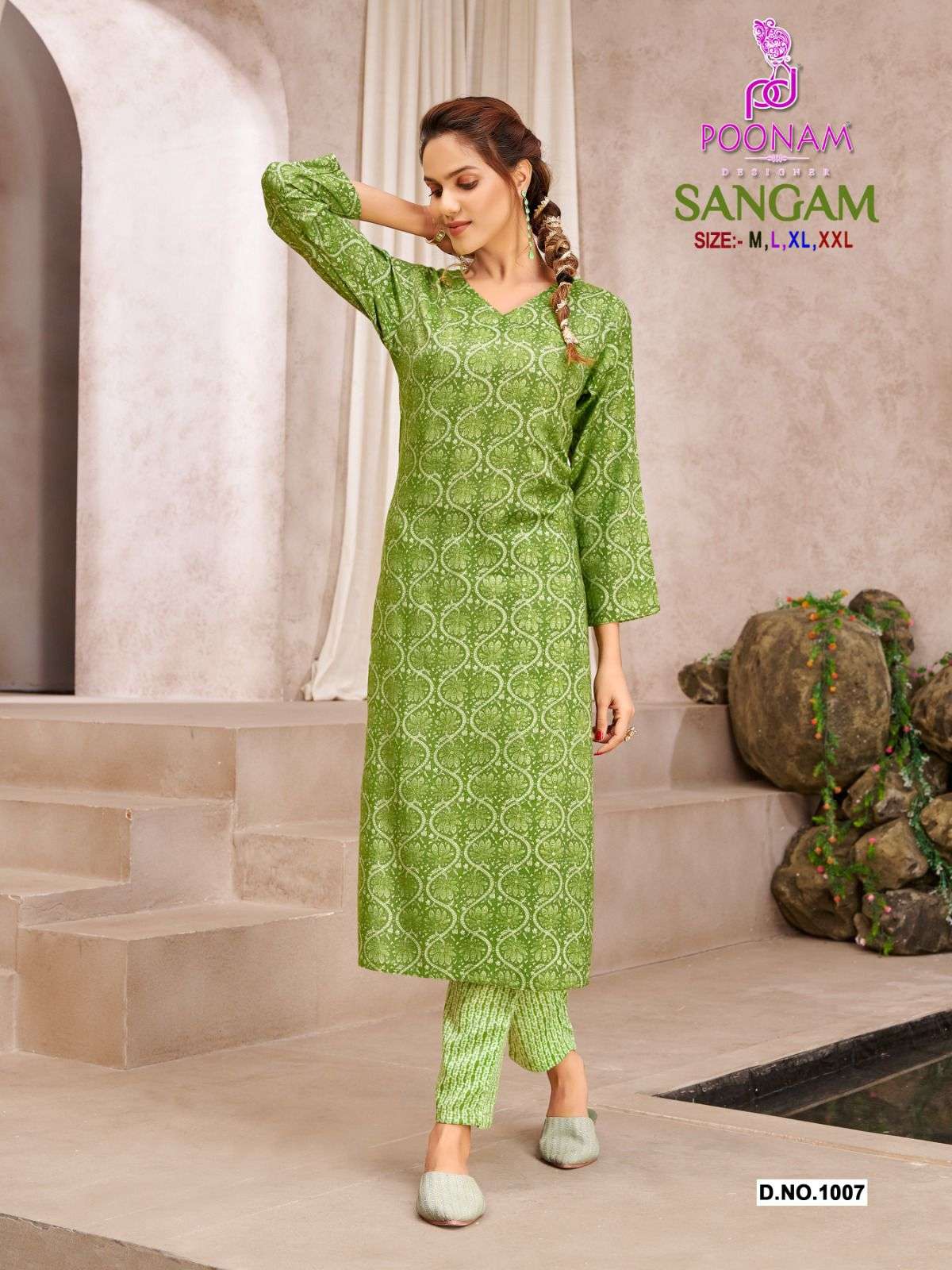 Poonam Designer smit Creation Original Capsule Print Kurti With Pant On Wholesale