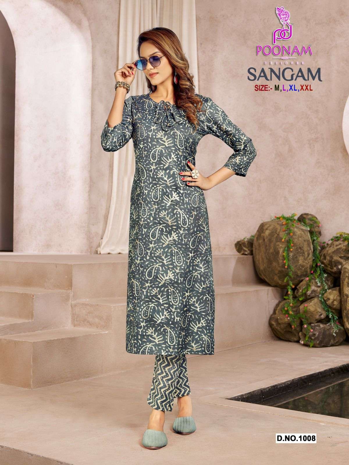 Poonam Designer smit Creation Original Capsule Print Kurti With Pant On Wholesale